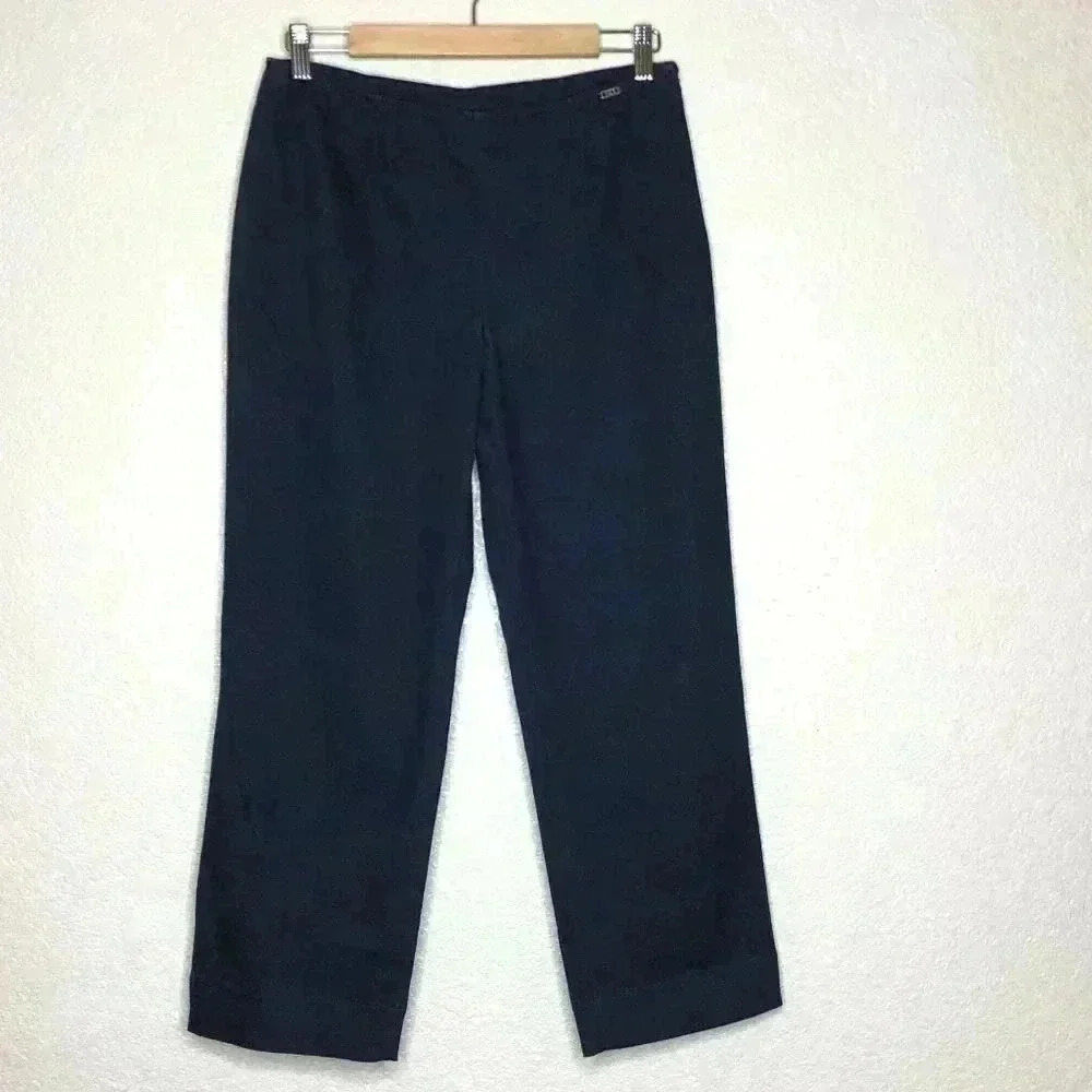 St. John Sport Denim Straight Leg Pants Size 6